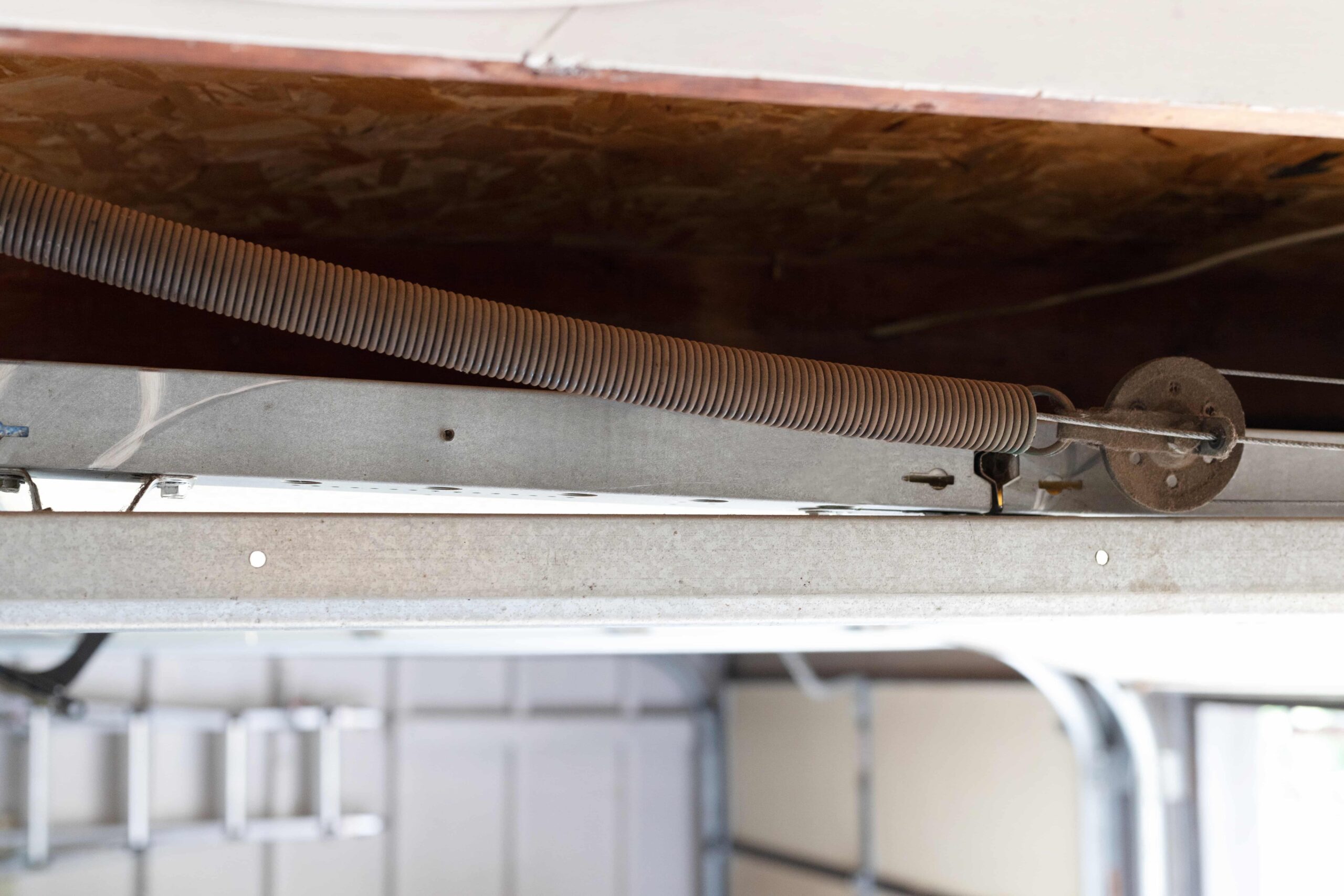 garage door spring rust