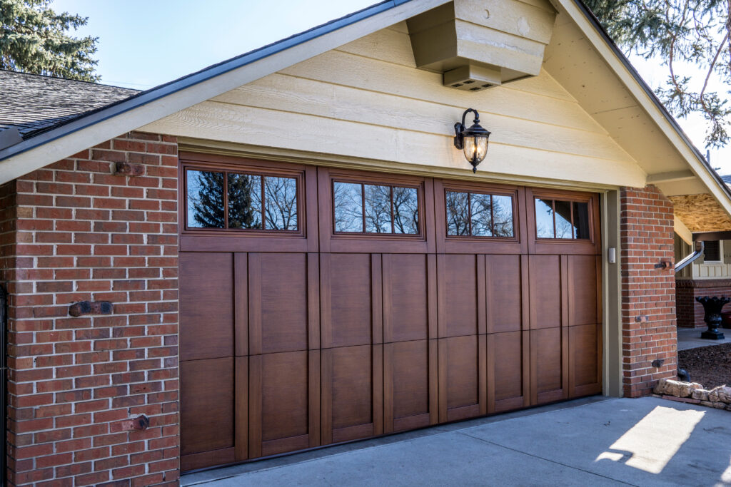 brown garage door